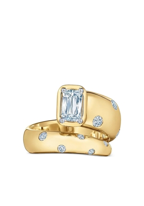 KWIAT 18K yellow gold Cobblestone diamond ring