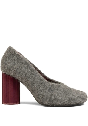 AMI Paris 90mm Piano pumps - Grey