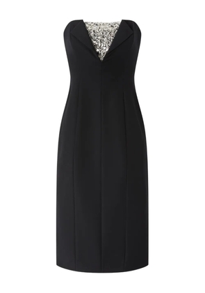 Genny embellished strapless midi dress - Black