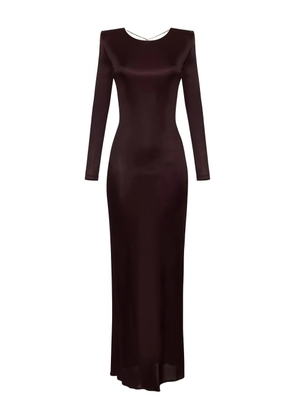 Elisabetta Franchi open-back chain-jewel maxi dress - Purple