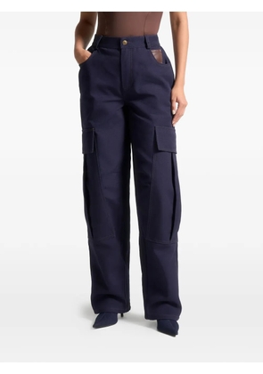 Manière De Voir cargo-pocket drill trousers - Blue