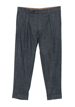 Berwich Chiaia pleated trousers - Blue