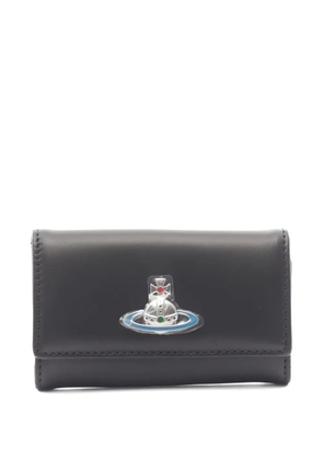 Vivienne Westwood Pre-Owned 2020s orb leather key case - Black