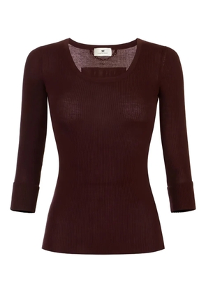 Elisabetta Franchi cropped sweater - Purple