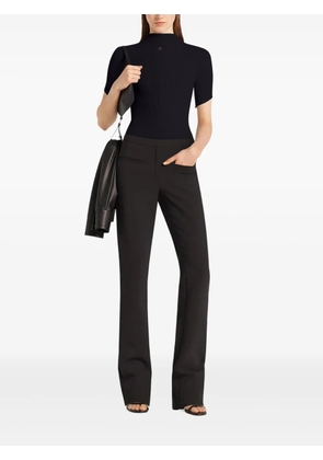 Courrèges ribbed short-sleeve t-shirt - Black