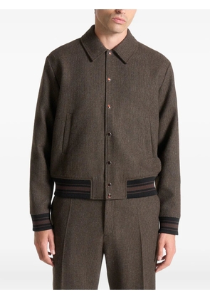 Manière De Voir houndstooth jacket - Brown