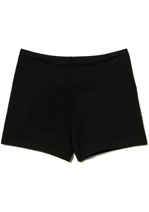 TWINSET fitted fine-knit shorts - Black