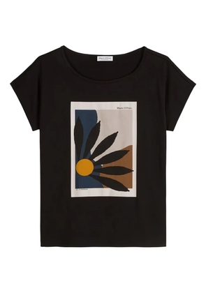 Marc O'Polo floral-print T-shirt - Black