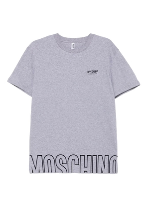 Moschino logo-detail cotton T-shirt - Grey