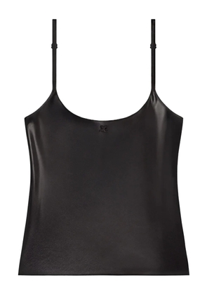 Courrèges logo-detail top - Black