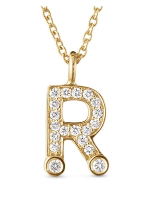 Sophie Bille Brahe 18kt yellow gold Petite R pendant necklace