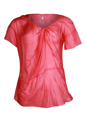 Chloé Vintage draped short-sleeve top - Red