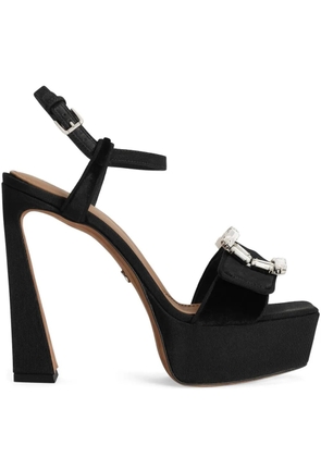 Dolce & Gabbana crystal-buckle sandals - Black