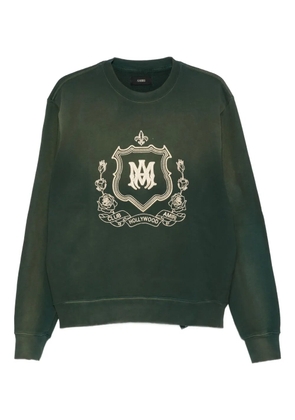 AMIRI crest-embroidered sweatshirt - Green