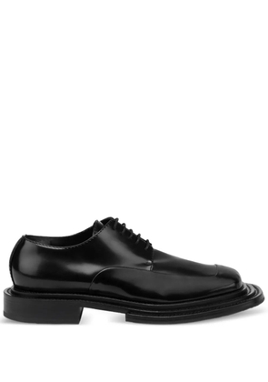 Moschino leather lace-up derby shoes - Black