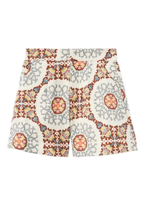 La DoubleJ Ballata medallion print shorts - Neutrals