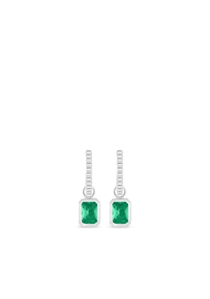 DOWER AND HALL Garnet drop earrings - Silver