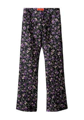 La DoubleJ 24/7 floral trousers - Black