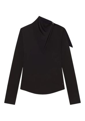 Courrèges asymmetrical blouse - Black
