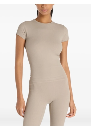 New Balance ribbed T-shirt - Neutrals