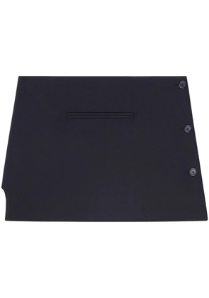 Courrèges Oblique tailored mini skirt - Black