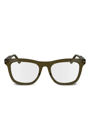 Calvin Klein rectangle-frame glasses - Green