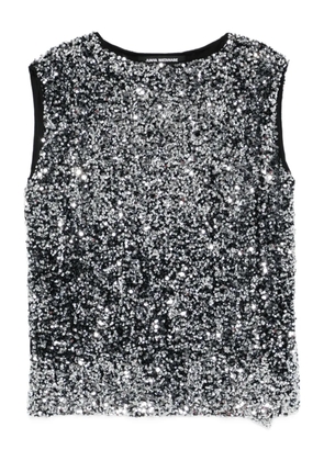 Junya Watanabe sequinned sleeveless top - Black