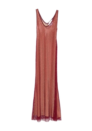 Genny scoop-neck maxi dress - Red