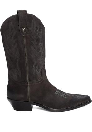GUESS USA star embroidered boots - Grey