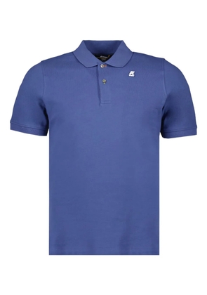 K-Way logo-patch polo shirt - Blue