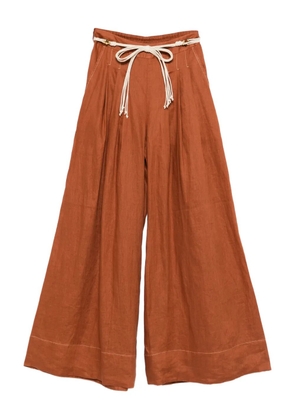 ZIMMERMANN tie-fastening trousers - Brown