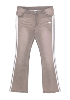 adidas stripes-detail straight-leg trousers - Pink