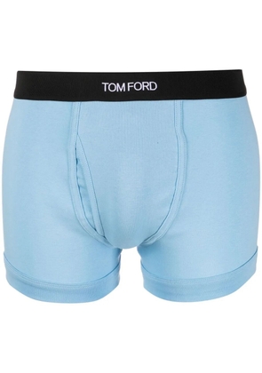 TOM FORD logo waistband boxers - Blue