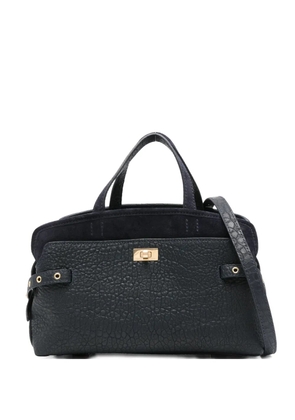 Anya Hindmarch textured-leather tote bag - Blue