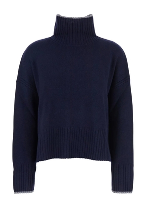 PINKO merino-wool high-neck sweater - Blue