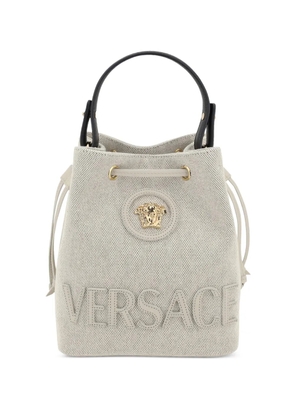 Versace La Medusa canvas bucket bag - Neutrals