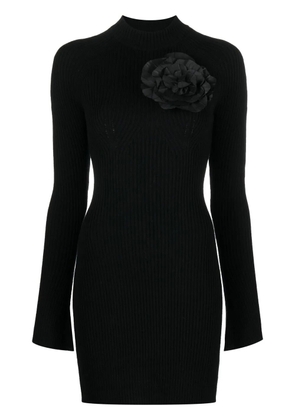Blumarine cut-out wool mini dress - Black