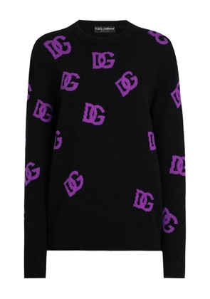 Dolce & Gabbana DNA wool DG-logo sweater - Black