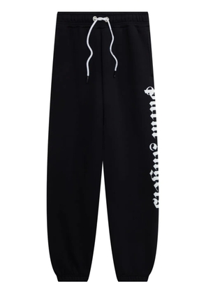 Palm Angels logo-print drawstring sweatpants - Black