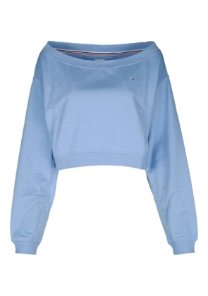 Tommy Jeans off-shoulder maglia knitwear - Blue
