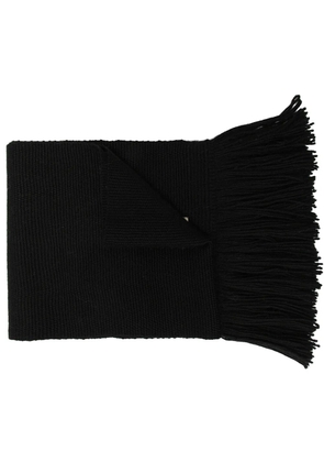 VOZ fringed scarf - Black