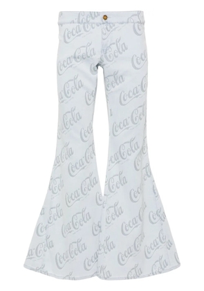 ERL x Coca-Cola jacquard flared jeans - Grey