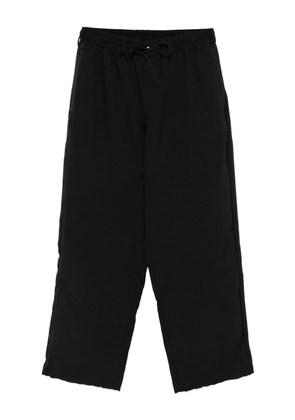 Y-3 drawstring-waist pants - Black