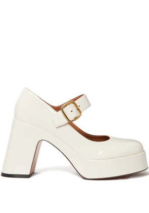 Stella McCartney buckle platform pumps - Neutrals