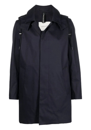 Mackintosh CAMBRIDGE HOOD cotton coat - Blue