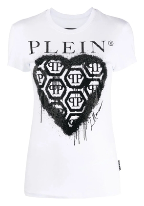 Philipp Plein logo-print short-sleeve T-shirt - White