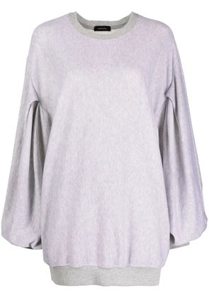 Made in Tomboy puff-sleeve oversized sweatshirt - Grey
