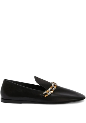 Jil Sander leather loafers - Black