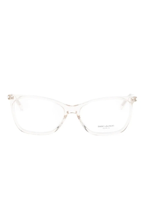 Saint Laurent Eyewear square-frame glasses - Yellow