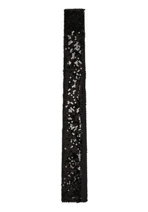 Dolce & Gabbana sequin-embellished scarf - Black